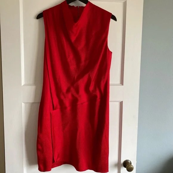helmut lang red dress Helmut Lang Contour Mini Dress
